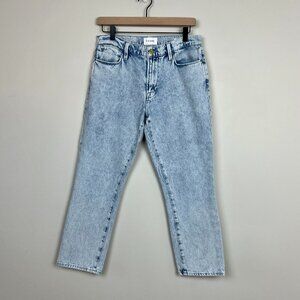 Frame Womens Le High Straight Jeans High Rise Whisper Light Wash Size 27 EUC